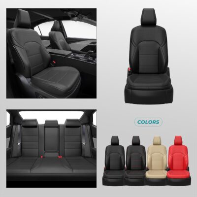 Custom Fit Seat Covers for Toyota Camry 2025-2026 LE/SE - Premium Faux Leather Full Set with 4-Layer Waterproof Protection - Image 8