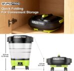 Portable Cordless Pressure Washer with Foldable 12L Water Tank, 4-in-1 Nozzles, Long-Lasting Battery, Perfect for RV, Camping Gear, Car Detailing and Pet Friendly Cleaning - Image 6