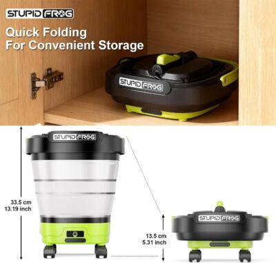 Portable Cordless Pressure Washer with Foldable 12L Water Tank, 4-in-1 Nozzles, Long-Lasting Battery, Perfect for RV, Camping Gear, Car Detailing and Pet Friendly Cleaning - Image 6