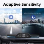 GPS Digital Speedometer for Car MAIMEIMI Head Up Display for Car HUD Speedometer MPH 5V with Compass, Time, Fatigue Driving Reminder, Overspeed Alarm for All Vehicle - Image 5