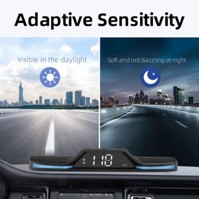 GPS Digital Speedometer for Car MAIMEIMI Head Up Display for Car HUD Speedometer MPH 5V with Compass, Time, Fatigue Driving Reminder, Overspeed Alarm for All Vehicle - Image 5