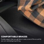 A ABIGAIL Compatible with 2008 2009 2010 2011 2012 Honda Accord Sedan Center Console Armrest Cover & Front Door Panels Armrest (Black) - Image 3