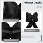 OMISTAR 2 PCS Cute Butterfly Neck Pillow for Car, Plush Headrest Pillow with Adjustable Strap, Soft and Comfortable Car Neck Support Cushion - Image 4