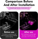 1 PC USB LED Car Interior Atmosphere Lamp, Plug and Play Portable Mini Car Night Ambient Light, Auto Dashboard Decoration Accessories for Most Cars, SUVs, Trucks (Purple) - Image 6