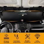 Windshield Sun Shade for Jeep Wrangler TJ JK JL & Gladiator JT 2/4 Door,Duck Sun Shade,Sunshade Windshield for Jeep Wrangler - Image 6