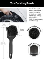 Fantasticlean 7PCS Car Wheel Cleaning Pro Kit, Tire Brush, Soft-bristled Rim Brush, Microfiber Flat Wheel Brush, Double-Ended Detailing Brush, Detailing Pads, Scratch-Free & Multipurpose - Image 4