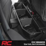 Rough Country Under Seat Storage for Jeep Gladiator JT (2021-2025) - Custom-Fit Rear Underseat Tray Organizer, Secure Hidden Storage Box for Tools & Gear - Image 2