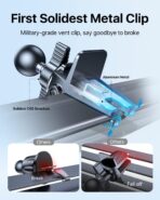 andobil 2026 Upgraded Car Phone Holder Mount, Military-Grade Phone Holders for Your Car Vent Ultra-Stable Metal Clip Universal 360° Cell Phone Car Mount for iPhone 17 Pro Max 16/15/14/13/12/ Samsung - Image 2