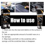 【2Packs】 Scratch Remover for Vehicles Car Scratch Remover Paste New Upgrade for Deep Scratches with Wipe & car Polish Sponge Buffing Compound for Car Paint Restorer - Image 5