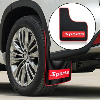 4 pcs Car Mud Flaps Universal Rubber Mudguard - Soft Material Automotive Fender - Splash Guards Rubber mud Guard Universal Pickup SUV - No Collision Universal 27cm23cm0.5cm - Image 7