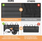 Detachable Hanging Trunk Organizer, Foldable Car Trunk Organizer Hanging for SUVs, Jeeps, Hatchbacks, Car Trunks Organiser with 7 Large Compartments - Image 5