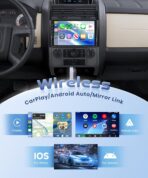 8-Core 4G+64G Qual-comm Snapdragon chip Car Radio for Ford Escape 2007-2012, Rimoody Car Stereo Carplay Android Auto 3D car Model Display GPS WiFi 9 Inch IPS Touchscreen Mirror Link Camera - Image 2