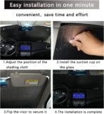 Anime Foldable Car Windshield Sun Shades Universal Fit 51.2" X 27.5"Keep Your Vehicle Cool, Uv Sun and Heat Reflector Car Truck SUV-S - Image 6