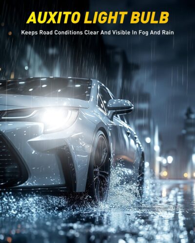 AUXITO 9005 HB3 LED Bulbs, 50000LM Ultra-Bright, Plug N Play, 50000Hrs Long Lifespan, No Flicker, 99% Compatibility, Pack of 2 - Image 8