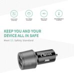 Rapid USB C Car Charger, Compatible for Samsung Galaxy S26/S25 Plus/Ultra/S24/S23/S22/S21/Note 20/10/S20/S10+/S9/A56/A36/A50/A70, Quick Charge 3.0 Dual USB 18W Fast Car Charger+ Type C Cable 3.3ft - Image 7