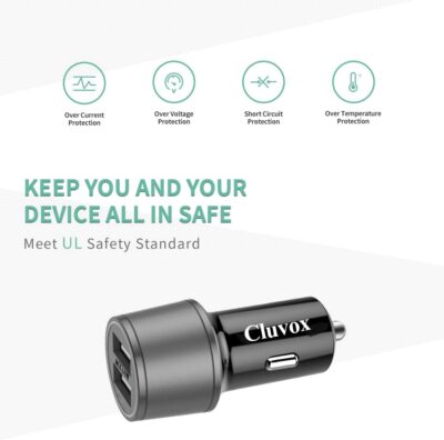 Rapid USB C Car Charger, Compatible for Samsung Galaxy S26/S25 Plus/Ultra/S24/S23/S22/S21/Note 20/10/S20/S10+/S9/A56/A36/A50/A70, Quick Charge 3.0 Dual USB 18W Fast Car Charger+ Type C Cable 3.3ft - Image 7