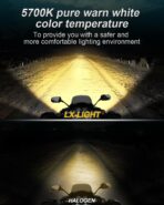 DOT Approved 1000% Bright 120W 7'' Motorcycles LED Headlight with Amber Lens DRL Compatible with Road King Road Glide Street Glide Electra Glide Ultra Limited Heritage Softail Fat Boy Yamaha - Image 2