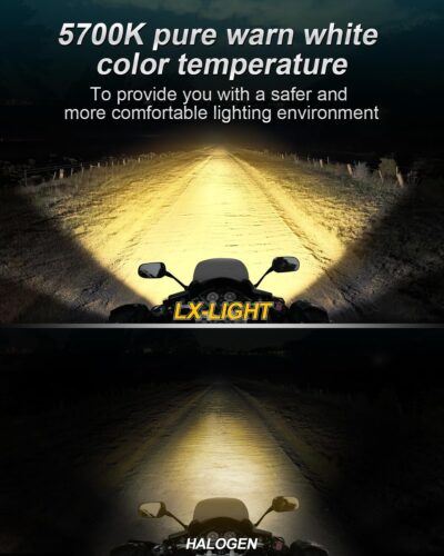 DOT Approved 1000% Bright 120W 7'' Motorcycles LED Headlight with Amber Lens DRL Compatible with Road King Road Glide Street Glide Electra Glide Ultra Limited Heritage Softail Fat Boy Yamaha - Image 2