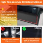 Auovo Dashboard Mats Compatible with Subaru Crosstrek Accessories 2012-2017 Forester 2014-2018 XV Impreza 2012-2016 Car Interior Silicone Dash Pad Liner Tray (Red Trim) - Image 4