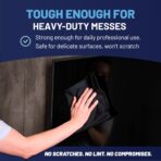 Microfiber Wholesale MW Pro 16x16 Auto Detailing Towels - Plush Car Drying Cloths for Wax Removal, Interiors & Body Shops - Scratch Free (Black, 12-Pack) - Image 6