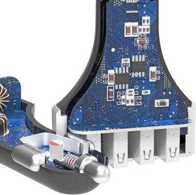 Crave CarHub 54W 4 Port USB Car Charger, Qualcomm Quick Charge 3.0 - Black - Image 6