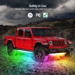 Underglow Kit, RGB-IC Under Car Lights With Dream Color Dancing Chasing, 213 Scene Modes, App and Remote Control, 5 Music Modes LED Lights for All Cars - Image 5