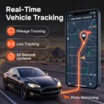 GPS Tracker for Vehicles, No Subscription with Real-Time Location, Mileage Tracking, Speeding Monitoring, Route History, Geofence, OBD, for Fleets & Families, USA, Moto Watchdog - Image 4