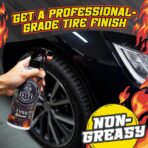 Salty Captain Tire Shine 16.9oz – Tire Shine Spray for Long-Lasting Gloss – Water-Based Formula with UV Shield – Safe for Cars, Trucks, Motorcycles, RVs & More – Non-Greasy & No Sling, Easy to Apply - Image 7