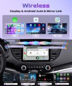 4Core 4G+128G Android 15 Car Radio for Honda CRV 2012-2016, Rimoody Car Stereo Wireless Carplay Andorid auto Mirror Link 9'' INCELL Touchscreen GPS WiFi Bluetooth 5.0 FM/RDS EQ-32 SWC Backup Camera - Image 2
