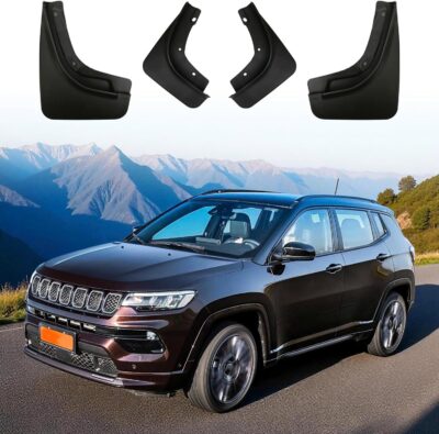4Pcs Car Mud Flaps Fit for Jeep Compass 2017 2018 2019 2020 2021 2022 2023 2024 2025 Front Rear Splash Guards Fender Waterproof Splashproof Mudguards Body Fittings Sport Utility Auto Accessories. - Image 8