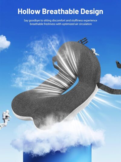 Car Seat Cushion - Memory Foam L-Shaped with Lumbar Support & Anti-Slip Design for Long Driving Comfort - Image 4