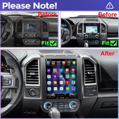 for Ford F150 Radio Upgrade 2015 2016 2017 2018,12.1inch QLED Touch Screen Stereo,8 Core CPU,Carplay Android Auto Ready,Keep OEM Camera and Steering Wheel Control - Image 2