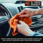 Suds Lab Premium Microfiber Towels for Car Detailing, Cleaning, Washing, Polishing - 16"x16" Ultra-Soft, Edgeless, Scratch-Free Cloth, Dual-Weave, Pack of 12 - Image 6