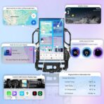 17.2 inch Touch Screen Upgrade Android Car Radio for Chevrolet Silverado GMC Sierra 2019-2024 Android 14 Car Stereo Carplay Android Auto GPS Navigation (Black) - Image 2