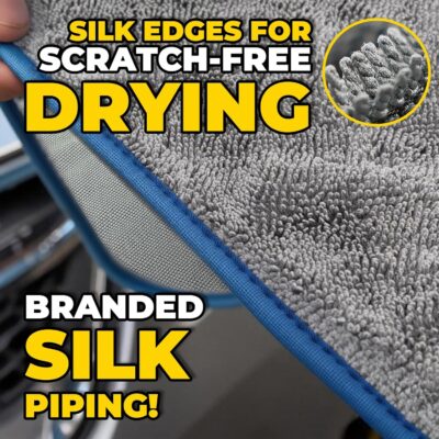 SHSCLY Professional Car Drying Towel – 2-Pack XL Microfiber Towels for Cars, Trucks & SUVs, No Drag, Paint-Safe, Controlled Streak-Free Drying, Lightweight Feel When Wet, Soft & Absorbent, 29" × 33" - Image 6