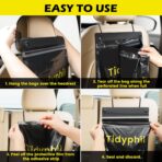 50 PCS Disposable Car Trash Bags Hanging, Leak-proof, Odor Seal. 2 Gallon Car Garbage Bags, Big Capacity. Independent of Car Trash Can, Easy Stick-On Car trash Bin for Car, SUV, Truck, Stroller. Black - Image 6