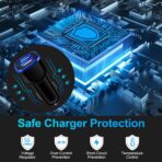 Car Charger iPhone, 5Pack 2.4A 12V USB Adapter Car Cigarette Lighter USB Charger Car Plug for iPhone 17 16e 16 15 14 13 12 11 SE XR XS X 8 7 6,Samsung Galaxy S25 S24 S23 S22 S21 S10 S9,Android,Kindle - Image 4