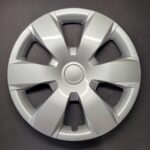 One Wheel Cover Hubcap Fits 2007-2011 Toyota Camry; 16 Inch; 6 Spoke; Silver; Plastic; One Single Hubcap Only; Spring Steel Clip