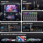 Double Din Car Stereo with 7" HD Touchscreen, Wireless Apple Carplay & Android Auto, Bluetooth, 240W, SWC, Subwoofer Output, Mirror Link, FM/AM Car Radio Receiver, Backup Camera - Image 5