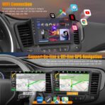 Car Radio for Chrysler 200 200C 2015-2017, 4GB RAM + 64GB ROM 9” HD Touchscreen Car Stereo – Android 12 System, Wireless CarPlay & Android Auto, GPS Navigation & Bluetooth, Back-up Camera, FM Radio - Image 4