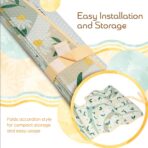 C&C Sage Floral Car Windshield Sun Shade - Sun Visor Sunshade for Car Windshield - Window Shades for Cars, SUV & Truck - Dash Cover UV Protection for Front Window Shade Accessories - 57" x 27" - Image 5