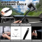 AUTODECO Car Cleaning Kit, Car Vacuum Interior Detailing Cleaner Kit with High Power Handheld Vacuum, Brush Set, Windshield Tool, Duster, Towels, Complete Car Care Tools for Women (Black) - Image 4