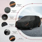 Heavy Duty Car Cover for Dodge Grand Caravan - Reinforced PU Coating,Waterproof 420D Oxford Fabric,All-Weather Protection Outdoor Car Cover, Breathable Design - Image 3