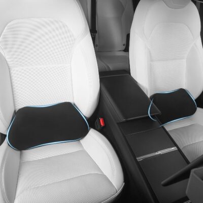 Lumbar Support Pillow for Car, Ergonomic Memory Foam Back Cushion for Driving, Seat Office Chair, Gaming Chair, Lower Back Support for Back Pain Relief, Black, 2 Pack - Image 8