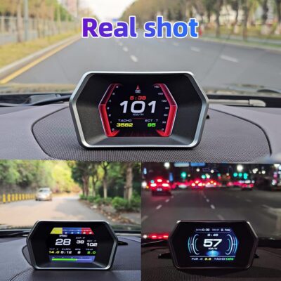 MH HUD Heads Up Display for Car, OBD2 + GPS Dual System, OBD2 Gauge Display, Digital Speedometer MPH Water&Oil Temp Meter Tachometer Driving Overspeed Alarm for All Car, OBD2 for 2008+ Vehicle - Image 6