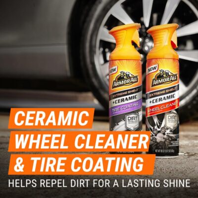 Armor All Ultimate Car Detailing Kit, Includes Car Wash, Glass Cleaner, Tire Cleaner, Microfiber Accessories (9 Piece Kit) - Image 4