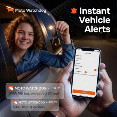 GPS Tracker for Vehicles, No Subscription with Real-Time Location, Mileage Tracking, Speeding Monitoring, Route History, Geofence, OBD, for Fleets & Families, USA, Moto Watchdog - Image 6