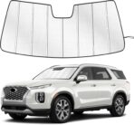 Windshield Sun Shade for Hyundai Palisade 2020-2026 Custom Fit Accordion Folding Design Window Sunshade Car Accessories, Full Coverage Sun Visor Protector - Blocks 99% UV Rays