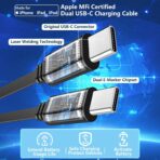[Apple MFi Certified] Retractable Car Charger USB C, Braveridge 120W USB C Car Charger 4 in 1 PD/QC Type C Fast Charge Cigarette Lighter Adapter for iPhone 17/17 Pro Max/16 Pro/15/Galaxy S26/S25/Pixel - Image 2