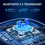 Bluetooth 5.3 Aux Car Adapter, SONRU Bluetooth Receiver for Car [Dual Connection & Mic Noise Cancellation], Aux Adapter with Plug-and-Play for Music/Hands-Free Calls/Stereo Audio - Image 2